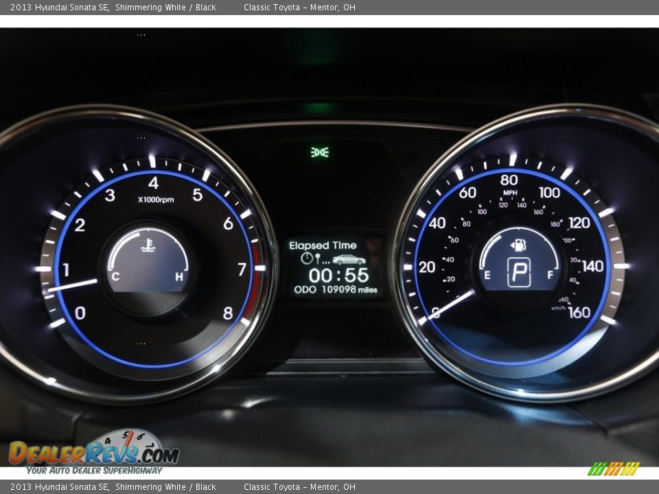 2013 Hyundai Sonata SE Shimmering White / Black Photo #8