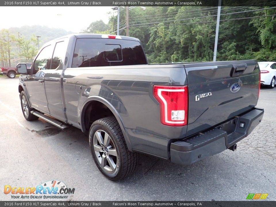 2016 Ford F150 XLT SuperCab 4x4 Lithium Gray / Black Photo #4