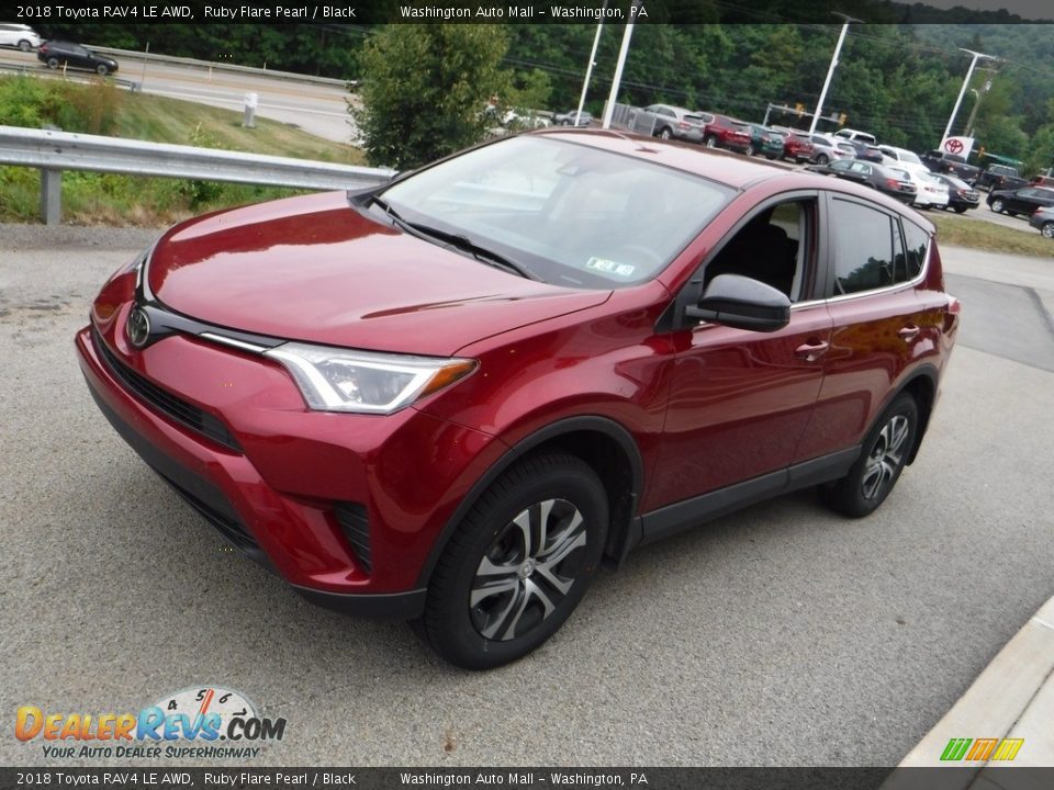 2018 Toyota RAV4 LE AWD Ruby Flare Pearl / Black Photo #6