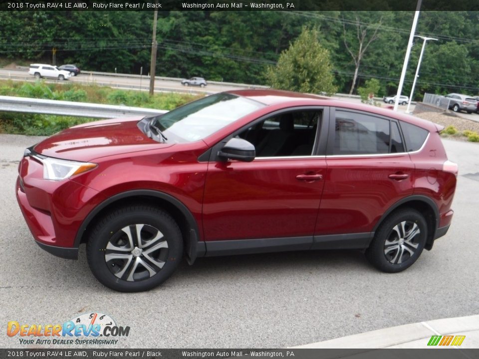 2018 Toyota RAV4 LE AWD Ruby Flare Pearl / Black Photo #7