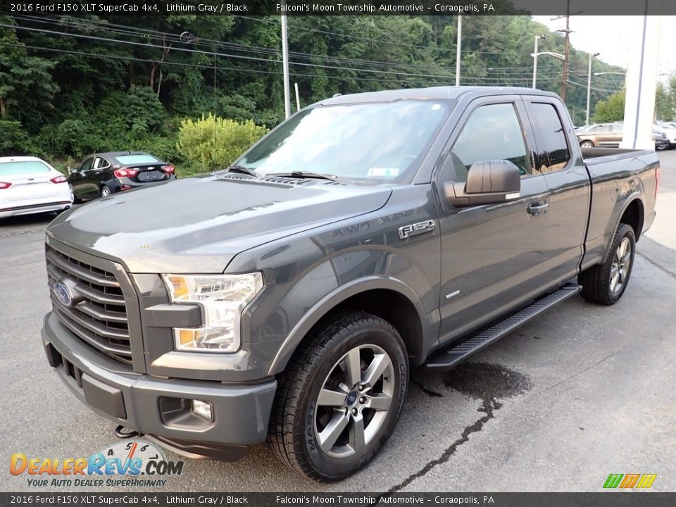 2016 Ford F150 XLT SuperCab 4x4 Lithium Gray / Black Photo #6