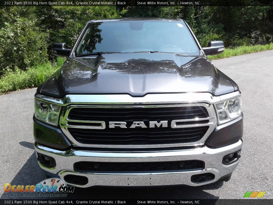 2021 Ram 1500 Big Horn Quad Cab 4x4 Granite Crystal Metallic / Black Photo #3