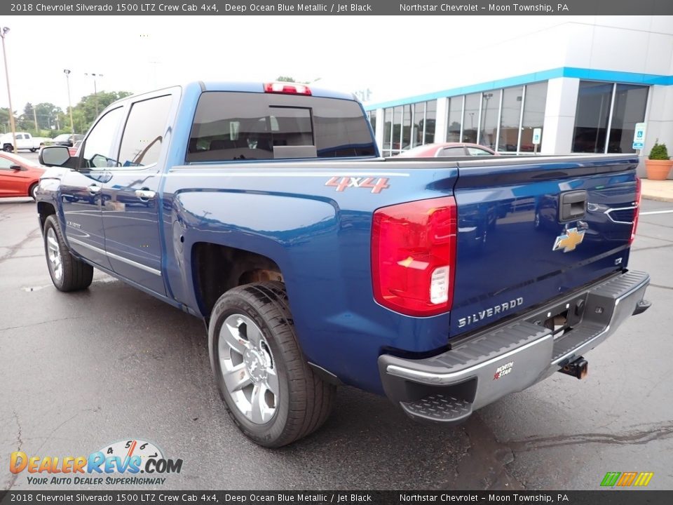 2018 Chevrolet Silverado 1500 LTZ Crew Cab 4x4 Deep Ocean Blue Metallic / Jet Black Photo #4