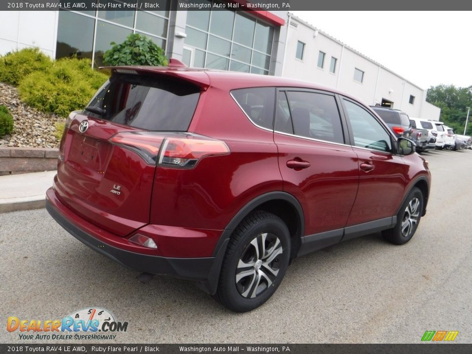 2018 Toyota RAV4 LE AWD Ruby Flare Pearl / Black Photo #12