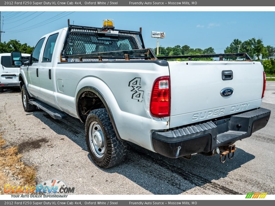 2012 Ford F250 Super Duty XL Crew Cab 4x4 Oxford White / Steel Photo #6