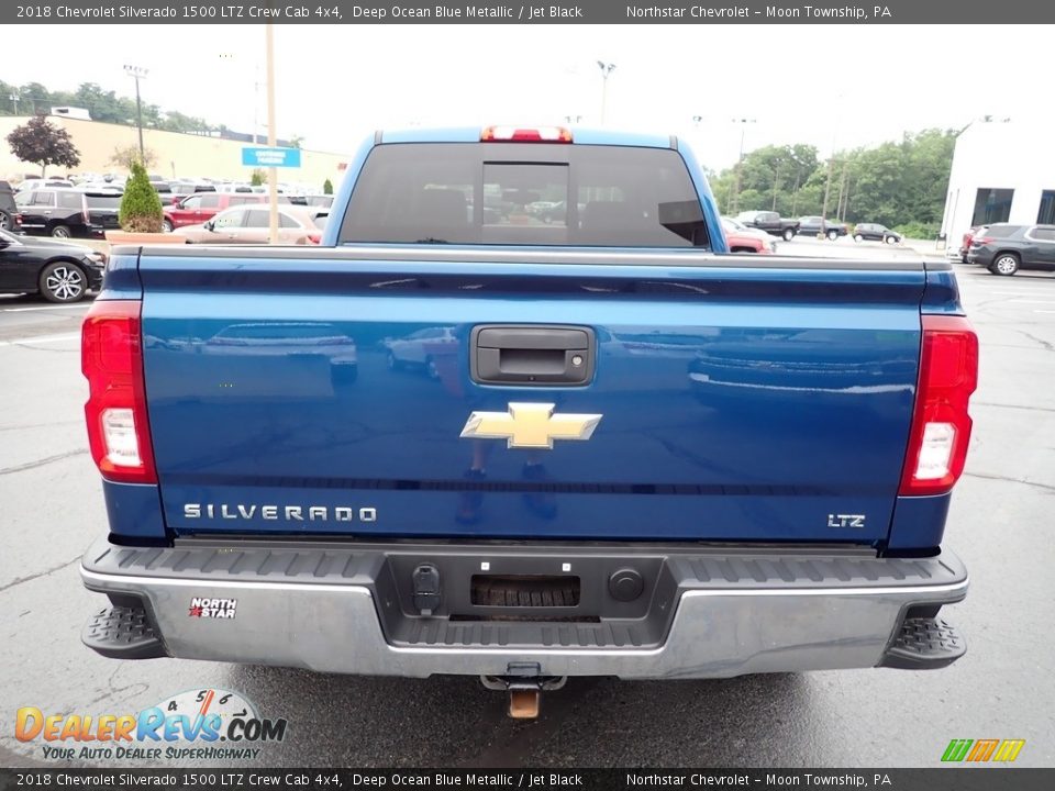 2018 Chevrolet Silverado 1500 LTZ Crew Cab 4x4 Deep Ocean Blue Metallic / Jet Black Photo #6