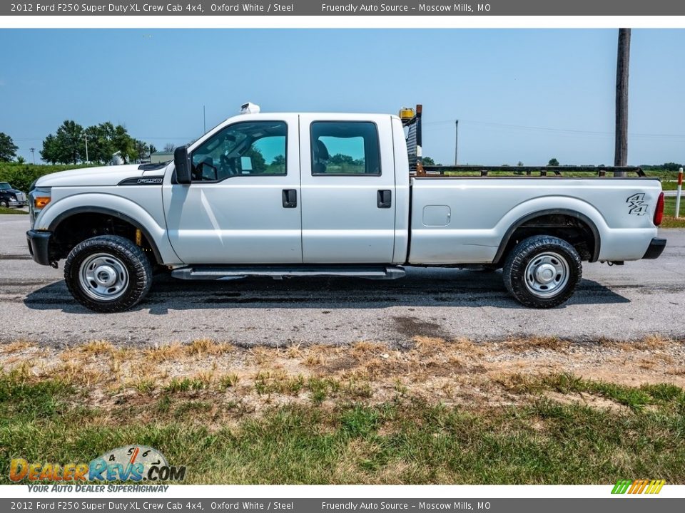 2012 Ford F250 Super Duty XL Crew Cab 4x4 Oxford White / Steel Photo #7