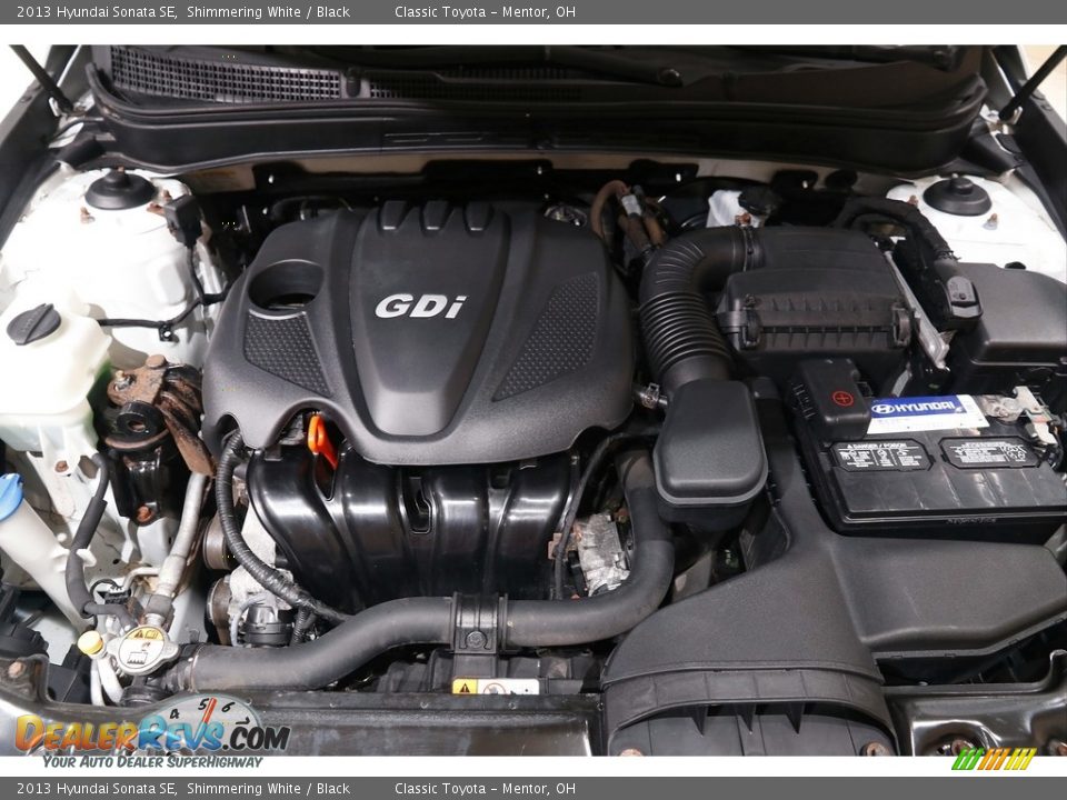 2013 Hyundai Sonata SE Shimmering White / Black Photo #17