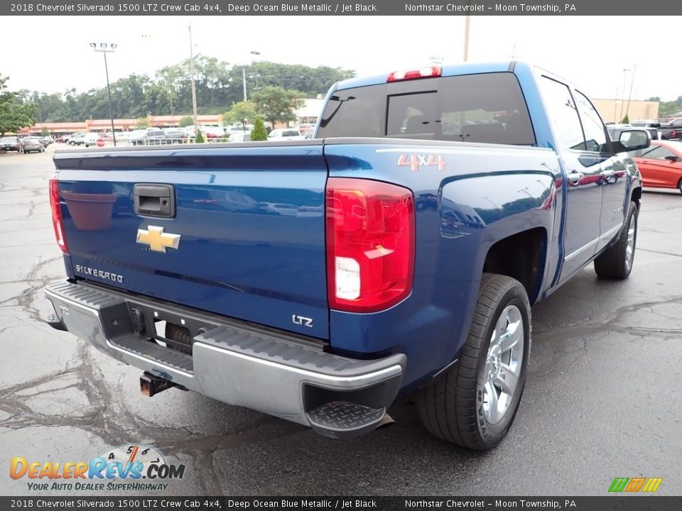 2018 Chevrolet Silverado 1500 LTZ Crew Cab 4x4 Deep Ocean Blue Metallic / Jet Black Photo #7