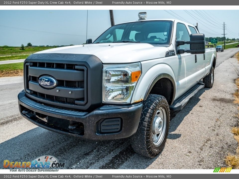 2012 Ford F250 Super Duty XL Crew Cab 4x4 Oxford White / Steel Photo #8