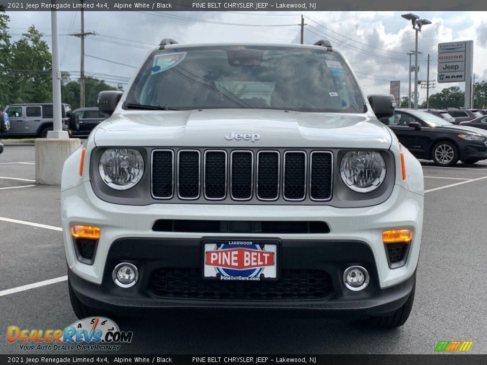 2021 Jeep Renegade Limited 4x4 Alpine White / Black Photo #3