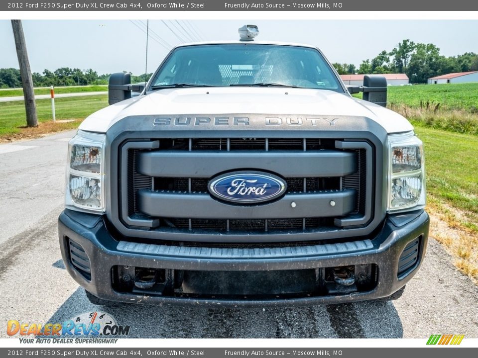 2012 Ford F250 Super Duty XL Crew Cab 4x4 Oxford White / Steel Photo #9