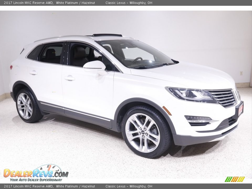 2017 Lincoln MKC Reserve AWD White Platinum / Hazelnut Photo #1