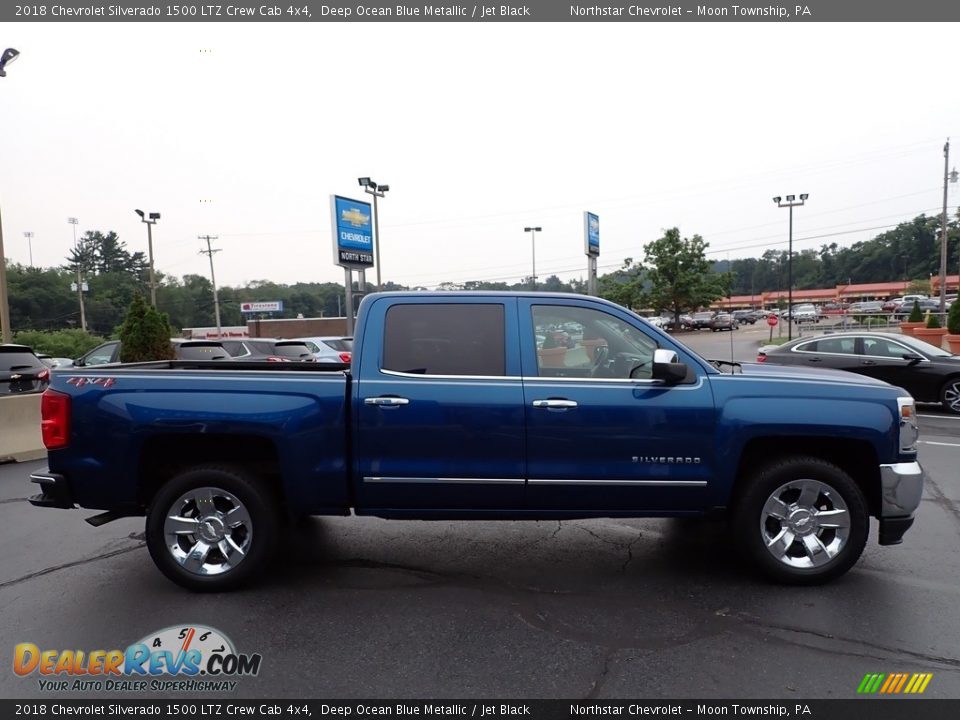 2018 Chevrolet Silverado 1500 LTZ Crew Cab 4x4 Deep Ocean Blue Metallic / Jet Black Photo #9