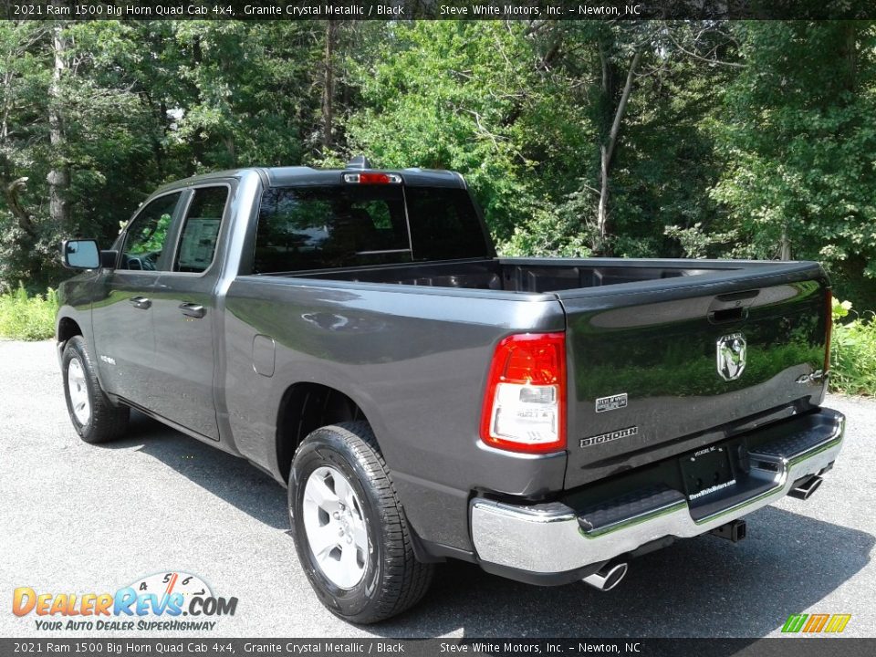 2021 Ram 1500 Big Horn Quad Cab 4x4 Granite Crystal Metallic / Black Photo #9