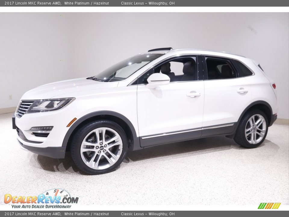 2017 Lincoln MKC Reserve AWD White Platinum / Hazelnut Photo #3