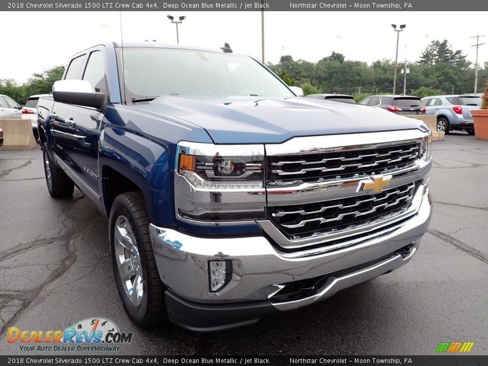 2018 Chevrolet Silverado 1500 LTZ Crew Cab 4x4 Deep Ocean Blue Metallic / Jet Black Photo #11