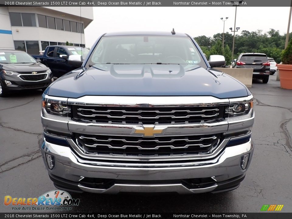 2018 Chevrolet Silverado 1500 LTZ Crew Cab 4x4 Deep Ocean Blue Metallic / Jet Black Photo #12