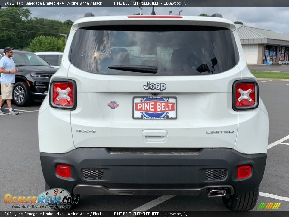 2021 Jeep Renegade Limited 4x4 Alpine White / Black Photo #7