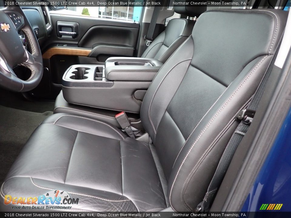 2018 Chevrolet Silverado 1500 LTZ Crew Cab 4x4 Deep Ocean Blue Metallic / Jet Black Photo #21