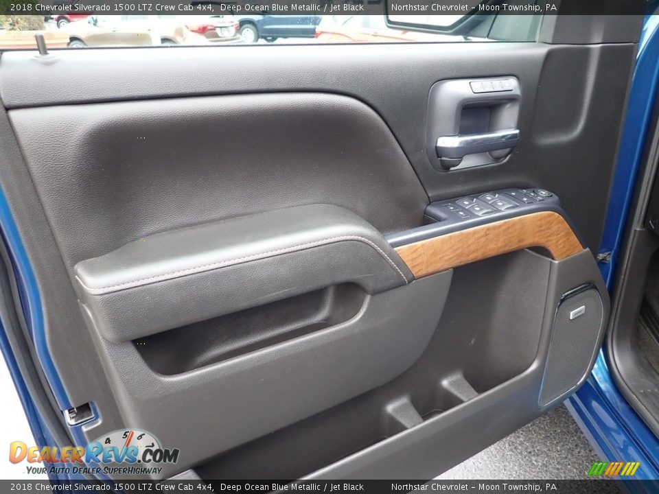 2018 Chevrolet Silverado 1500 LTZ Crew Cab 4x4 Deep Ocean Blue Metallic / Jet Black Photo #24