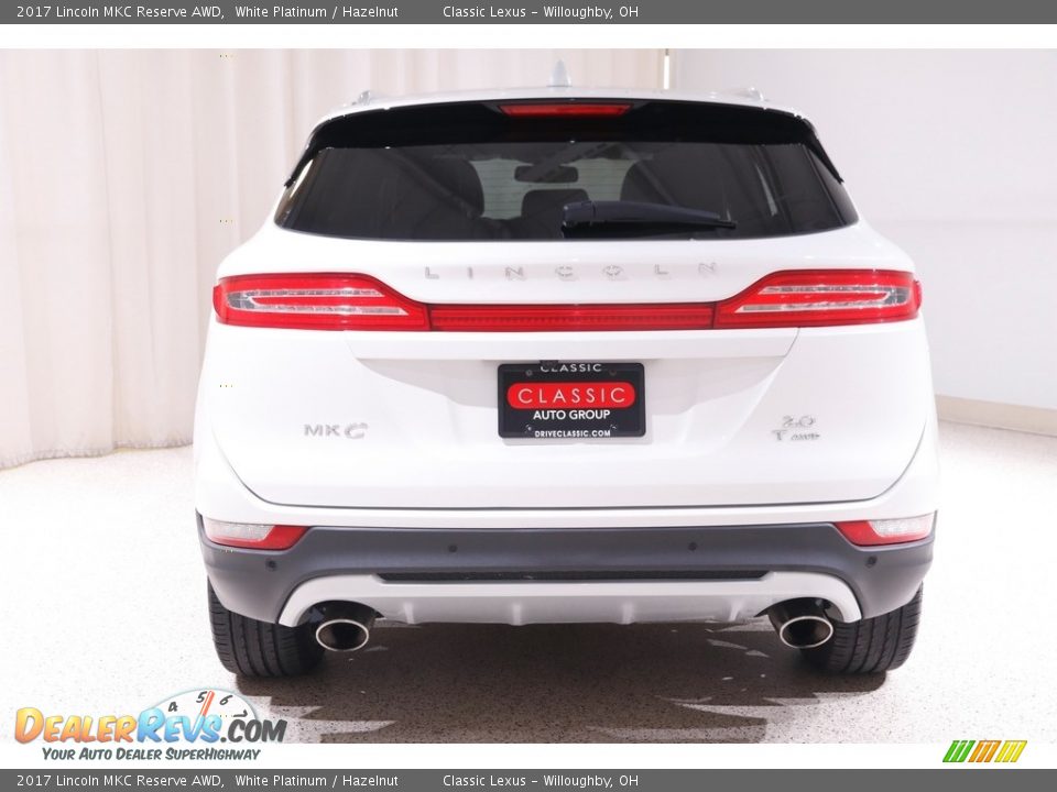 2017 Lincoln MKC Reserve AWD White Platinum / Hazelnut Photo #19