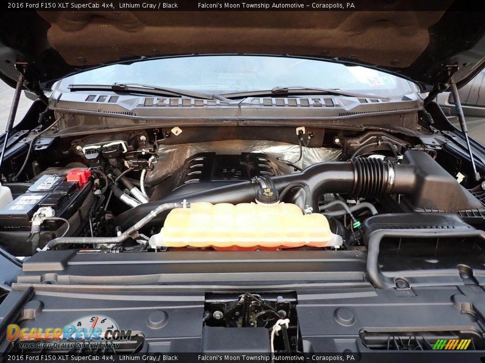 2016 Ford F150 XLT SuperCab 4x4 Lithium Gray / Black Photo #30