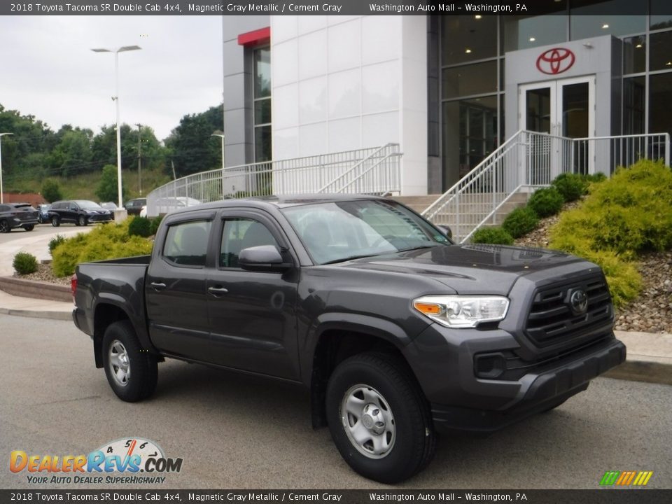 2018 Toyota Tacoma SR Double Cab 4x4 Magnetic Gray Metallic / Cement Gray Photo #1