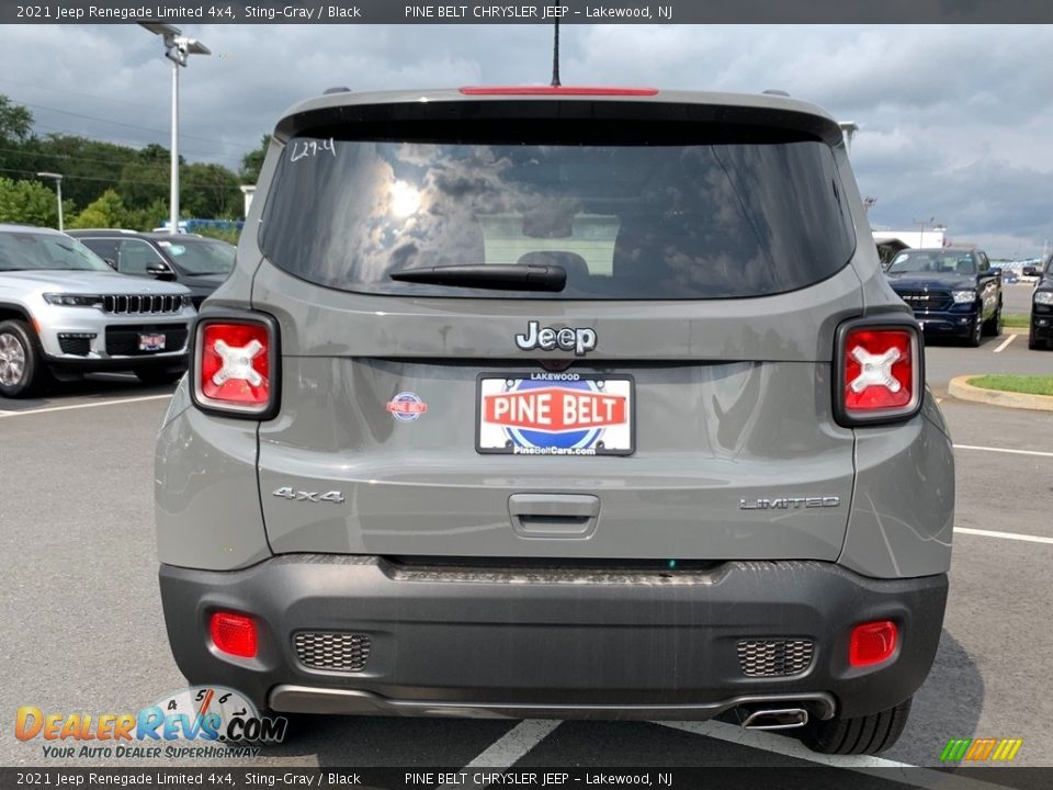 2021 Jeep Renegade Limited 4x4 Sting-Gray / Black Photo #7