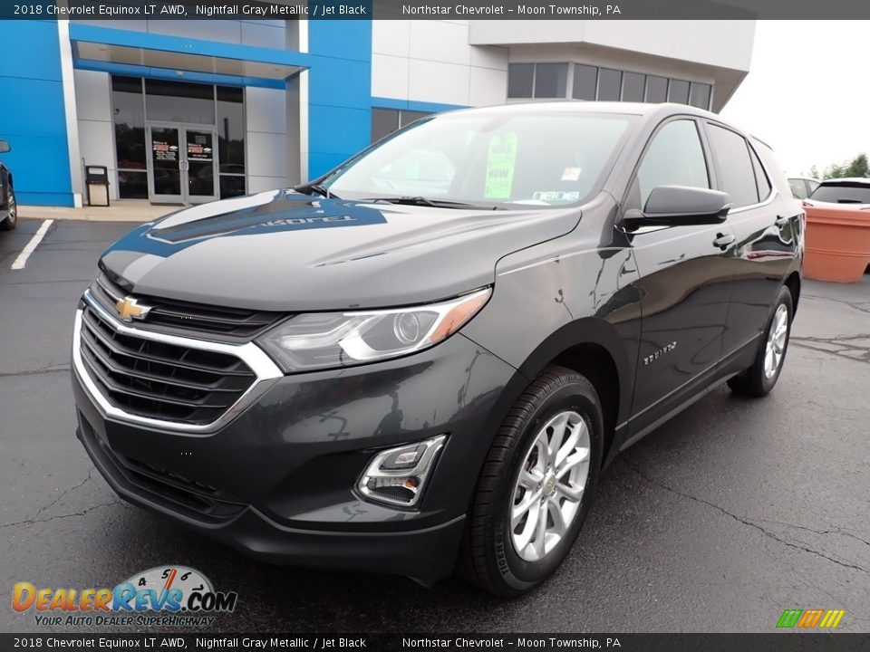 2018 Chevrolet Equinox LT AWD Nightfall Gray Metallic / Jet Black Photo #2