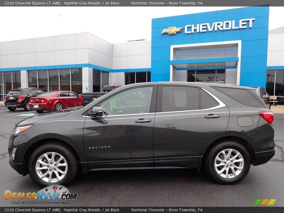 2018 Chevrolet Equinox LT AWD Nightfall Gray Metallic / Jet Black Photo #3