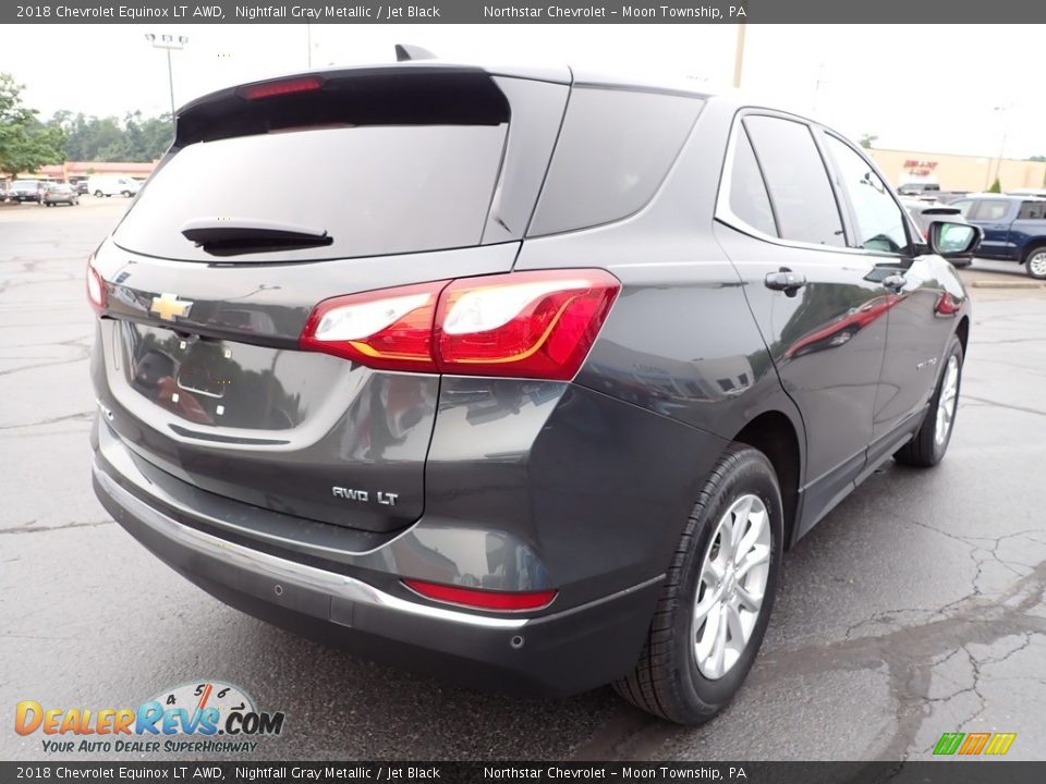 2018 Chevrolet Equinox LT AWD Nightfall Gray Metallic / Jet Black Photo #8