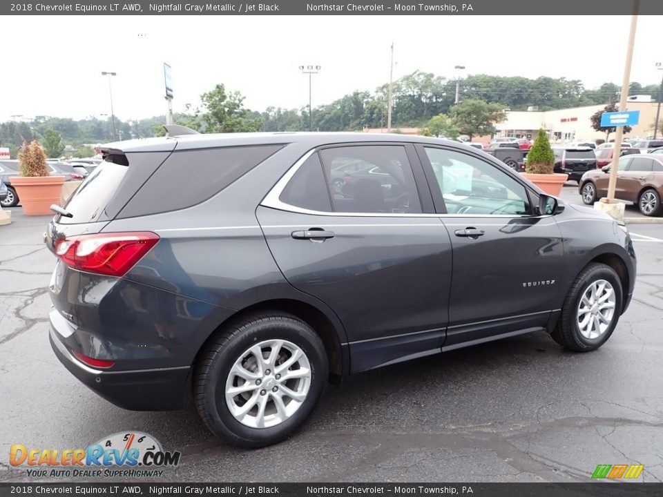 2018 Chevrolet Equinox LT AWD Nightfall Gray Metallic / Jet Black Photo #9