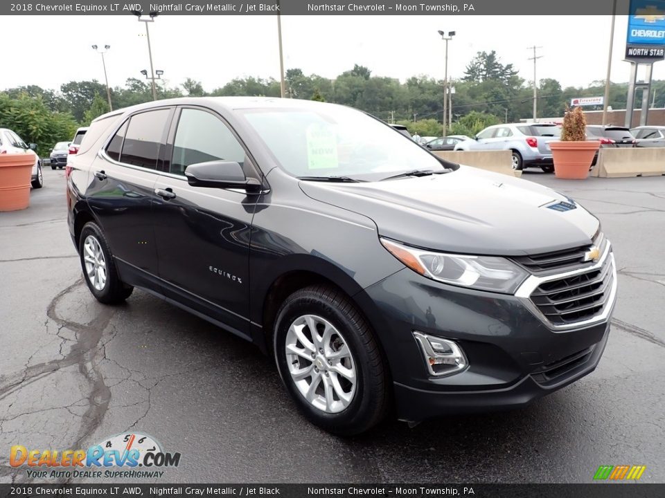 2018 Chevrolet Equinox LT AWD Nightfall Gray Metallic / Jet Black Photo #11