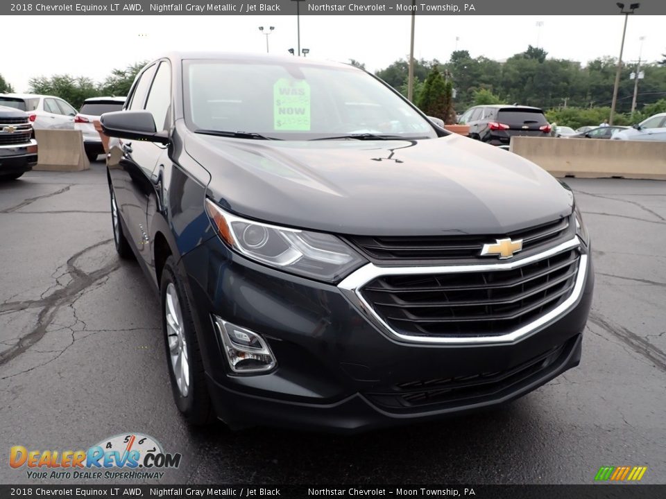 2018 Chevrolet Equinox LT AWD Nightfall Gray Metallic / Jet Black Photo #12