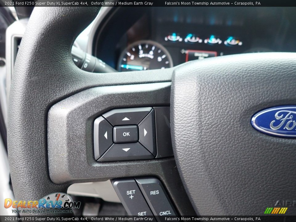 2021 Ford F250 Super Duty XL SuperCab 4x4 Steering Wheel Photo #20