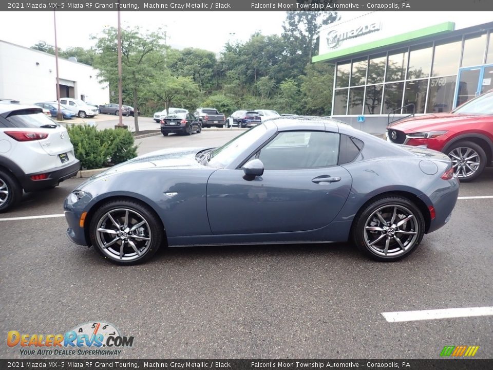 2021 Mazda MX-5 Miata RF Grand Touring Machine Gray Metallic / Black Photo #6