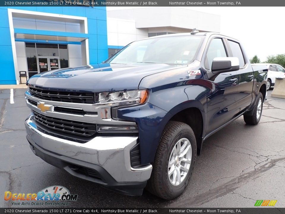 2020 Chevrolet Silverado 1500 LT Z71 Crew Cab 4x4 Northsky Blue Metallic / Jet Black Photo #2