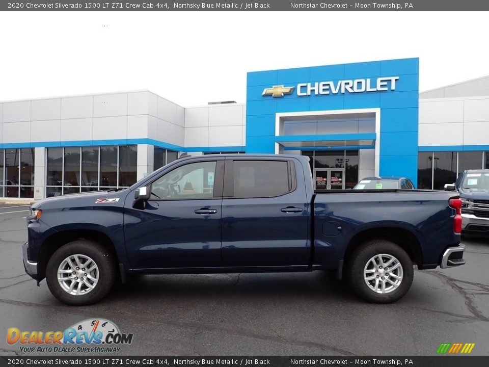 Northsky Blue Metallic 2020 Chevrolet Silverado 1500 LT Z71 Crew Cab 4x4 Photo #3