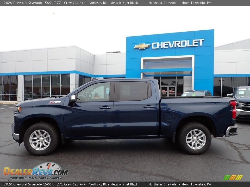 Northsky Blue Metallic 2020 Chevrolet Silverado 1500 LT Z71 Crew Cab 4x4 Photo #3