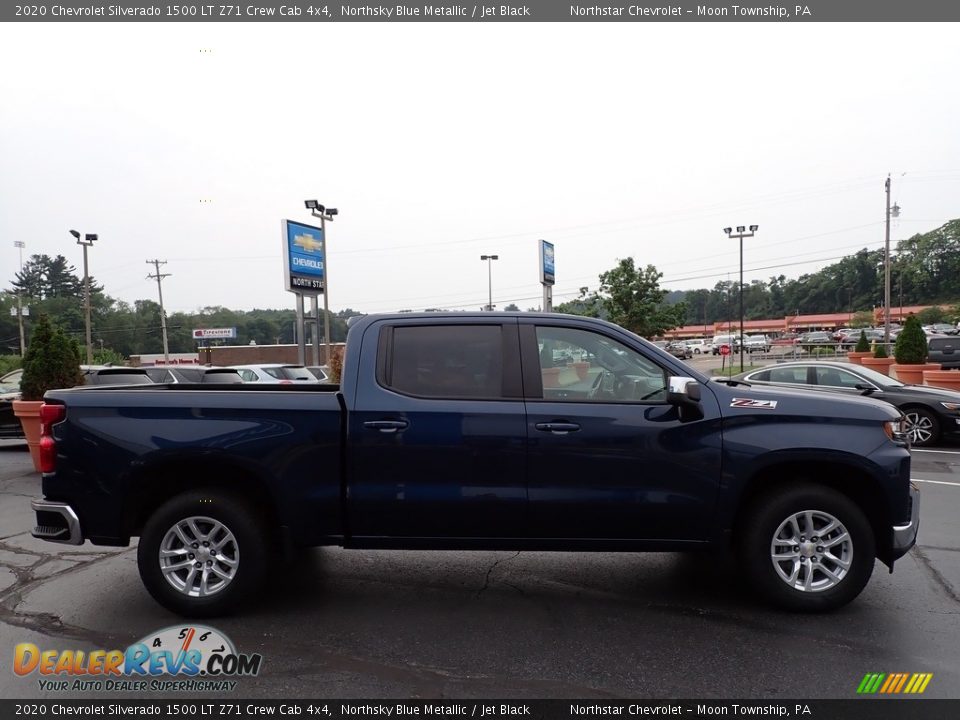 2020 Chevrolet Silverado 1500 LT Z71 Crew Cab 4x4 Northsky Blue Metallic / Jet Black Photo #9