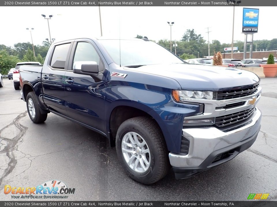 2020 Chevrolet Silverado 1500 LT Z71 Crew Cab 4x4 Northsky Blue Metallic / Jet Black Photo #10