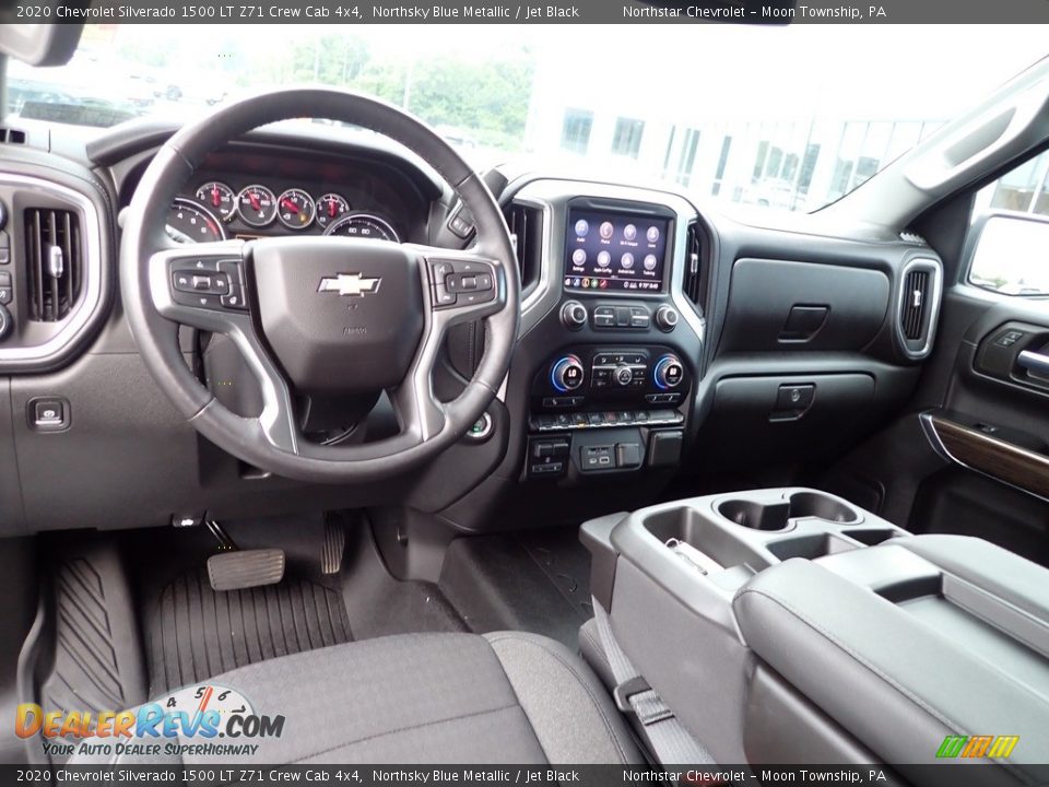 Jet Black Interior - 2020 Chevrolet Silverado 1500 LT Z71 Crew Cab 4x4 Photo #22