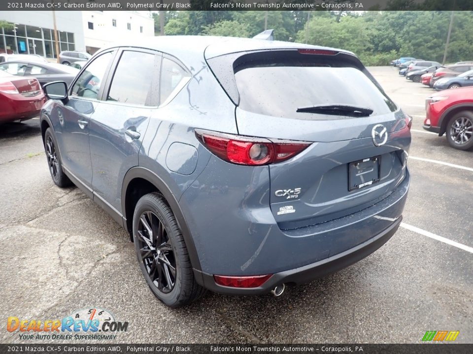 2021 Mazda CX-5 Carbon Edition AWD Polymetal Gray / Black Photo #7