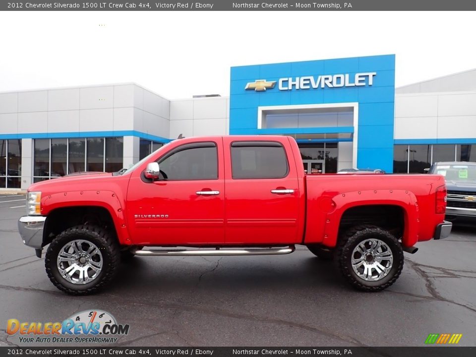 2012 Chevrolet Silverado 1500 LT Crew Cab 4x4 Victory Red / Ebony Photo #3