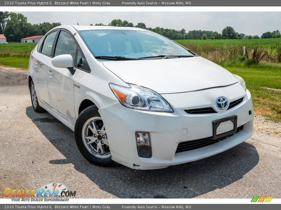 2010 Toyota Prius Hybrid II Blizzard White Pearl / Misty Gray Photo #1