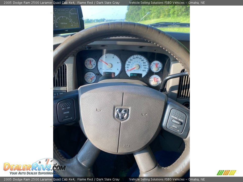 2005 Dodge Ram 2500 Laramie Quad Cab 4x4 Flame Red / Dark Slate Gray Photo #3