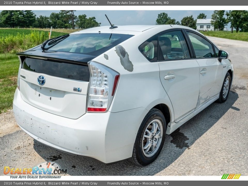 2010 Toyota Prius Hybrid II Blizzard White Pearl / Misty Gray Photo #4