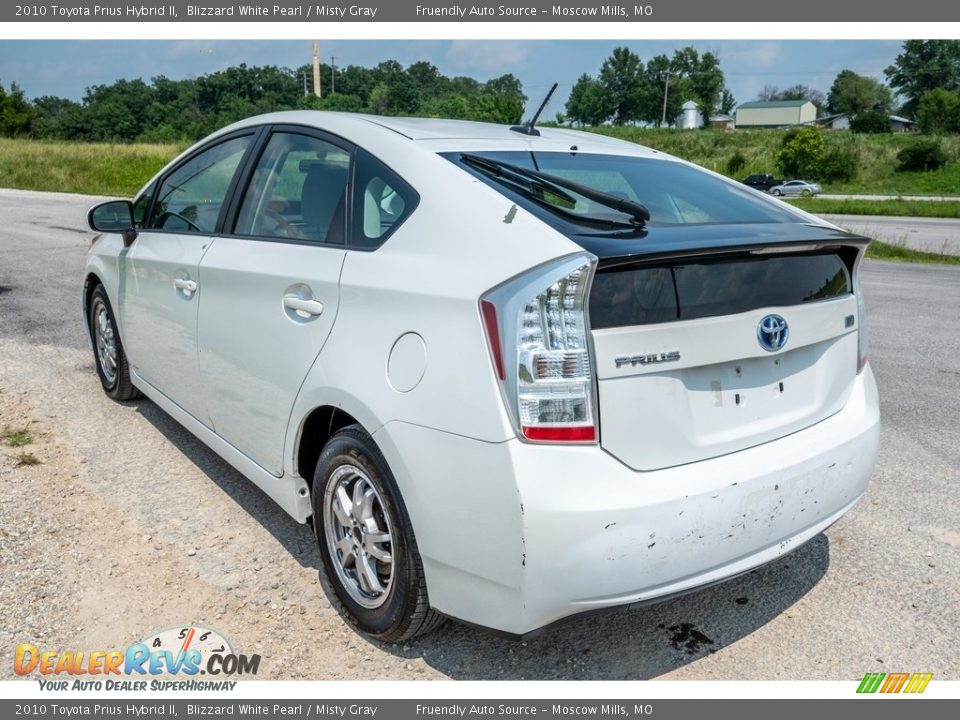 2010 Toyota Prius Hybrid II Blizzard White Pearl / Misty Gray Photo #6