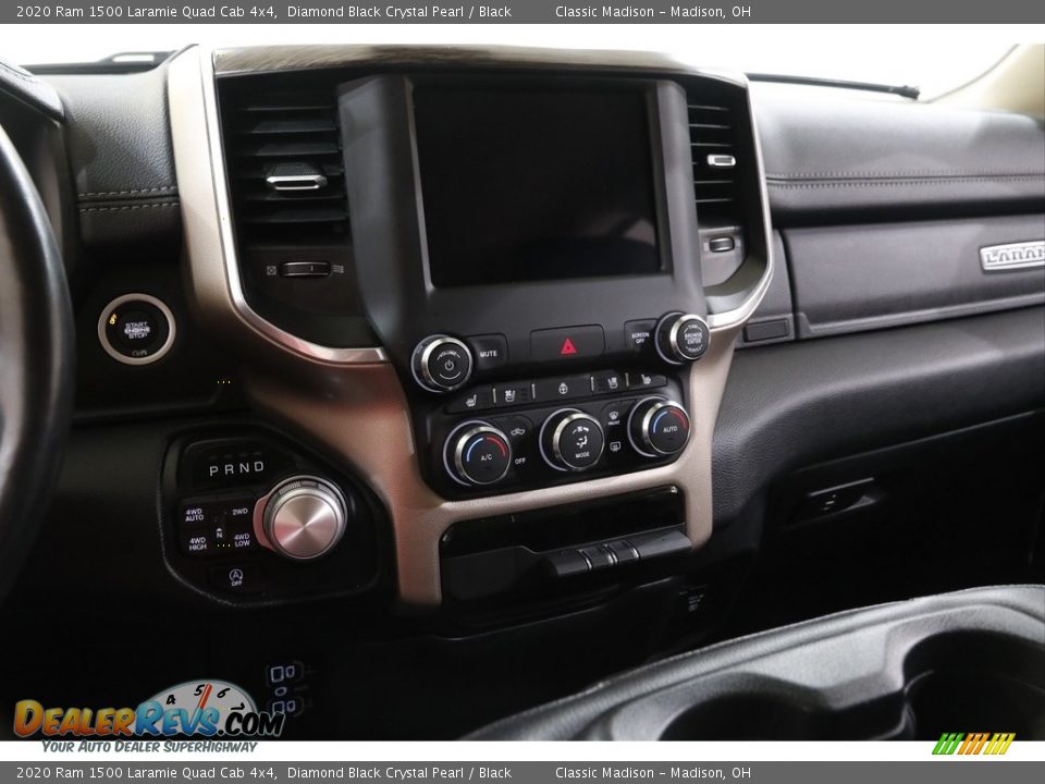 2020 Ram 1500 Laramie Quad Cab 4x4 Diamond Black Crystal Pearl / Black Photo #9